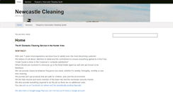 Desktop Screenshot of newcastlecleaning.com
