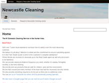 Tablet Screenshot of newcastlecleaning.com